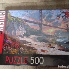 Puzzles: PUZZLE 500 PIEZAS ART GALLERY SUNSET AT GOLDEN GATE NUEVO A ESTRENAR