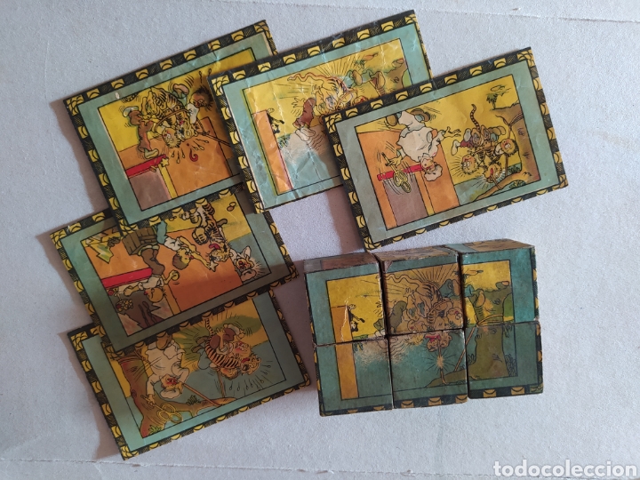 Puzzles: Antiguo puzzle de cubos - Foto 1