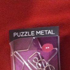 Puzzles: PUZZLE DE METAL CON SU SOLUCION EN SU CAJA. Lote 303239193