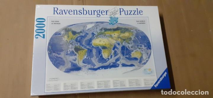 Puzzles: PUZZLE RAVENSBURGER 2000 MAPA DEL SUELO MARITIMO PRECINTADO 98 X 75 CM - Foto 1