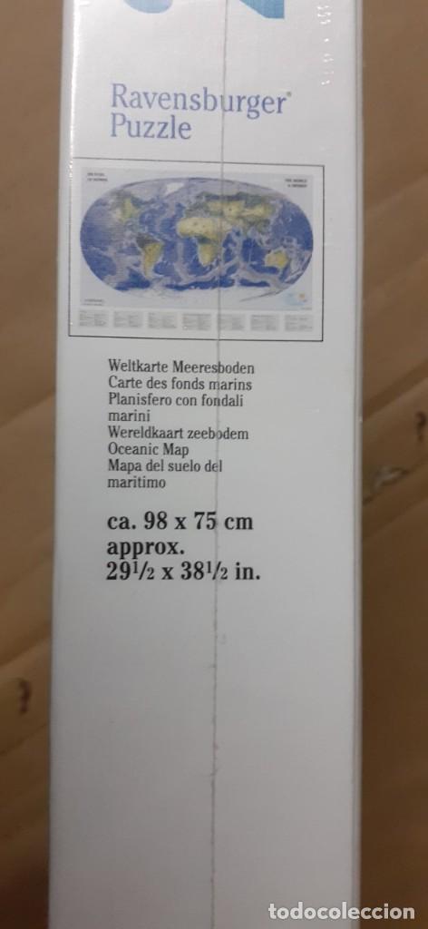 Puzzles: PUZZLE RAVENSBURGER 2000 MAPA DEL SUELO MARITIMO PRECINTADO 98 X 75 CM - Foto 2