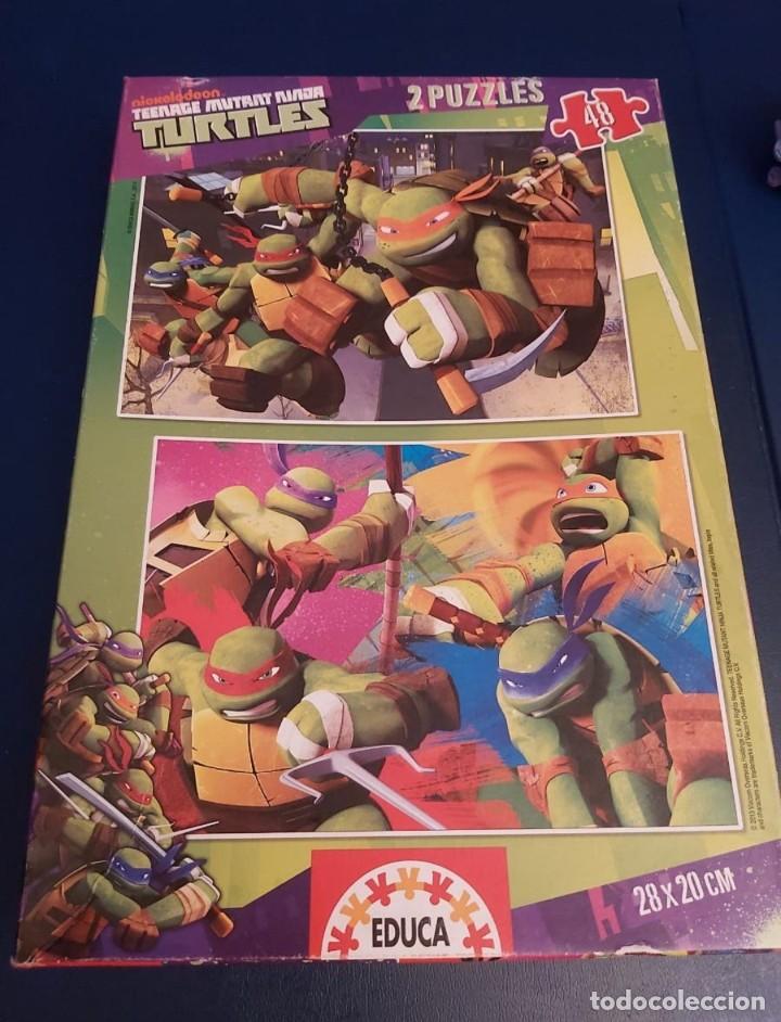 Puzzles: Puzzle Tortugas Ninja Adolescentes 2 x 48 Pc Educa - Foto 1