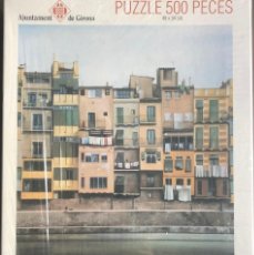 Puzzles: PUZZLE 500 PIEZAS DE LAS CASAS DEL ONYAR DE GIRONA DEL PINTOR HUEDO. Lote 314013753