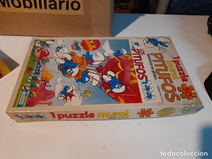 Puzzles: PUZZLE MURAL LOS PITUFOS : AVENTURA EN GLOBO ( COMPLETO) - Foto 3