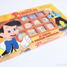 Puzzles: ROMPECABEZAS DISNEY'S PINOCHO 12 DADOS 6 PUZZLES INFANTILES JUGUETES PIQUE REF. 673.09. Lote 315046443