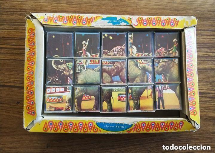 Puzzles: antiguo puzzle en cubos de plastico tema el circo aprende jugando - Foto 1