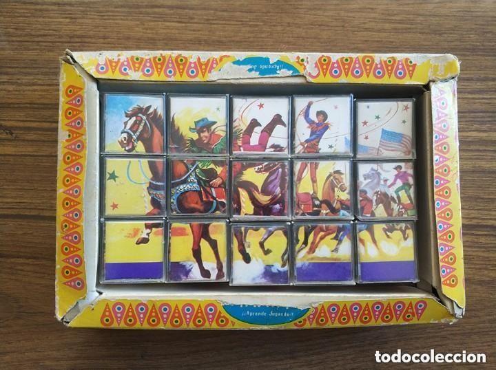 Puzzles: antiguo puzzle en cubos de plastico tema el circo aprende jugando - Foto 2