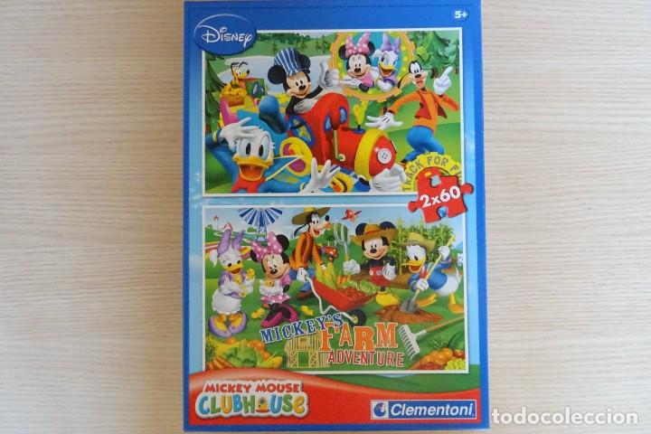 Puzzles: Puzzle Mickey Clementoni 2x60 - Foto 1