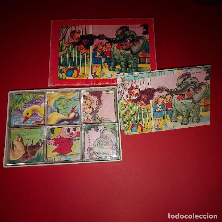 Puzzles: antiguo PUZZLE / ROMPECABEZAS DE CUBOS. IMAGENES DE ANIMALES. - Foto 2