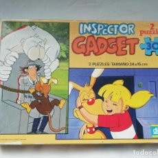 Puzzles: 2 PUZZLES INSPECTOR GADGET DE 30 PIEZAS 24X15 CM - DIDACTA - 1983