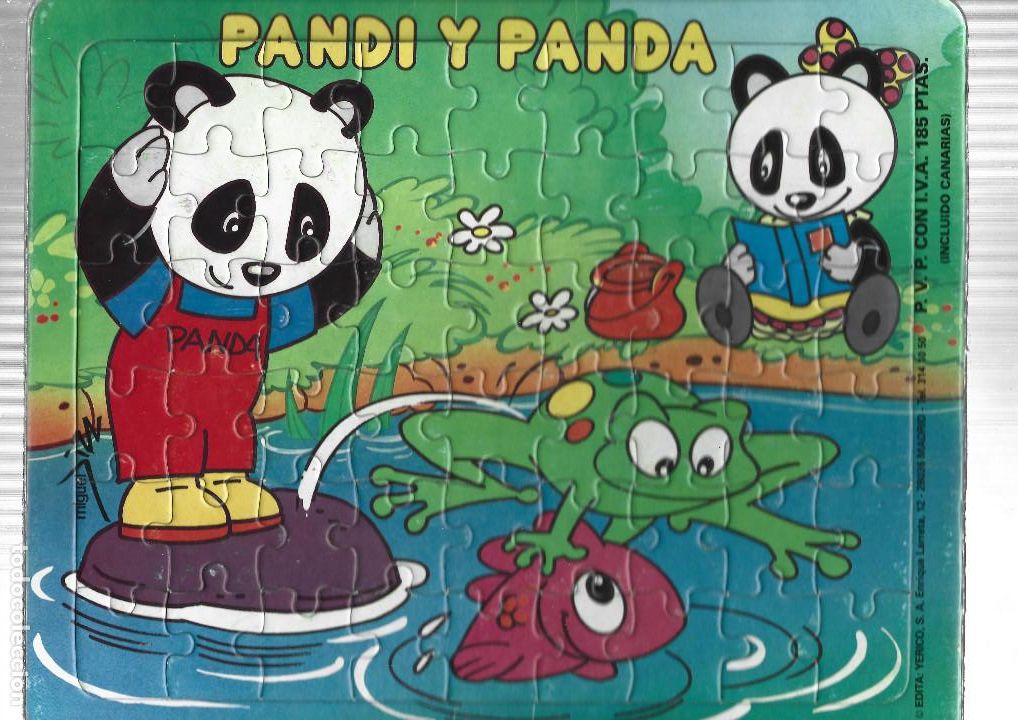 Puzzles: PUZZLE/ROMPECABEZAS- PANDI Y PANDA- YERICO, S,A - Foto 1