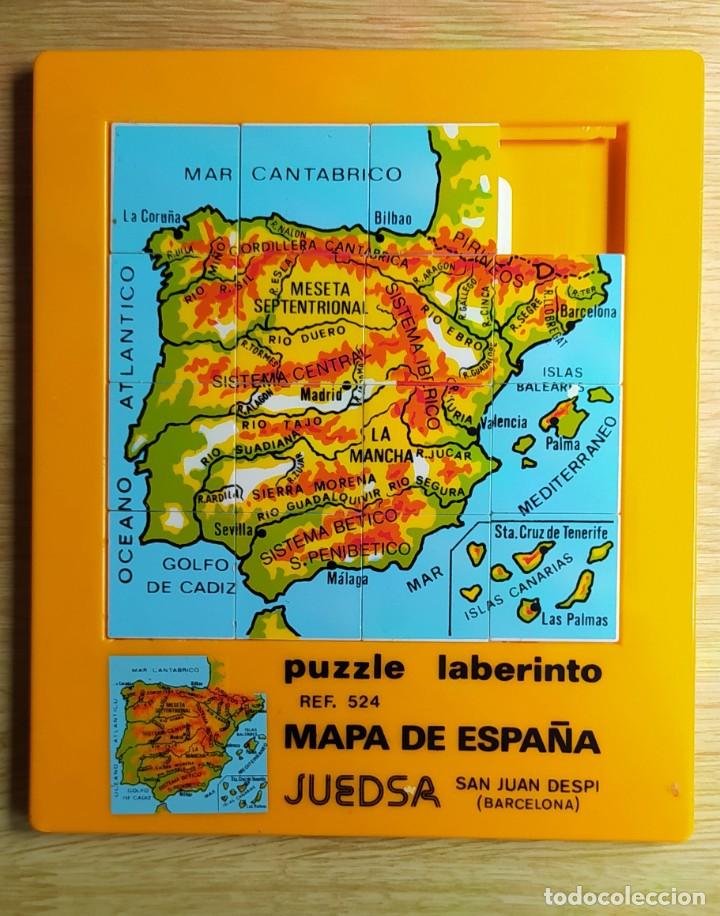 Puzzles: PUZZLE LABERINTO MAPA DE ESPA&Ntilde;A JUDESA - Foto 1