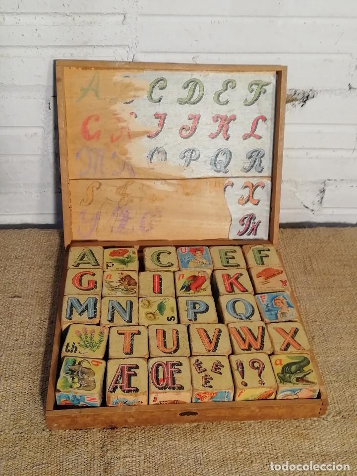 Puzzles: Rompecabezas antiguo de madera con letras, plantas, animales... - Foto 4