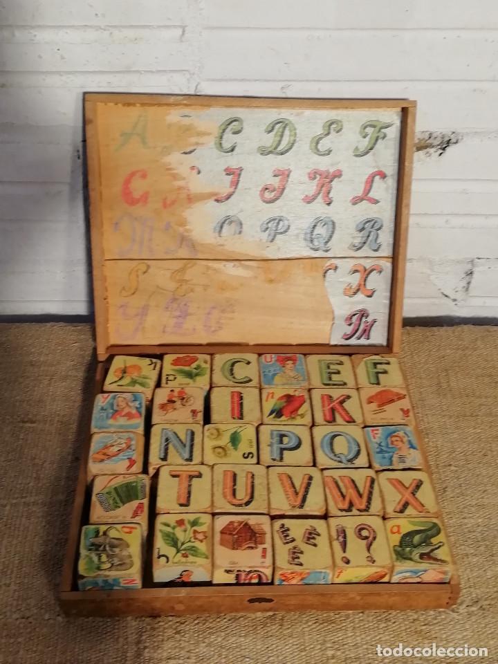 Puzzles: Rompecabezas antiguo de madera con letras, plantas, animales... - Foto 5