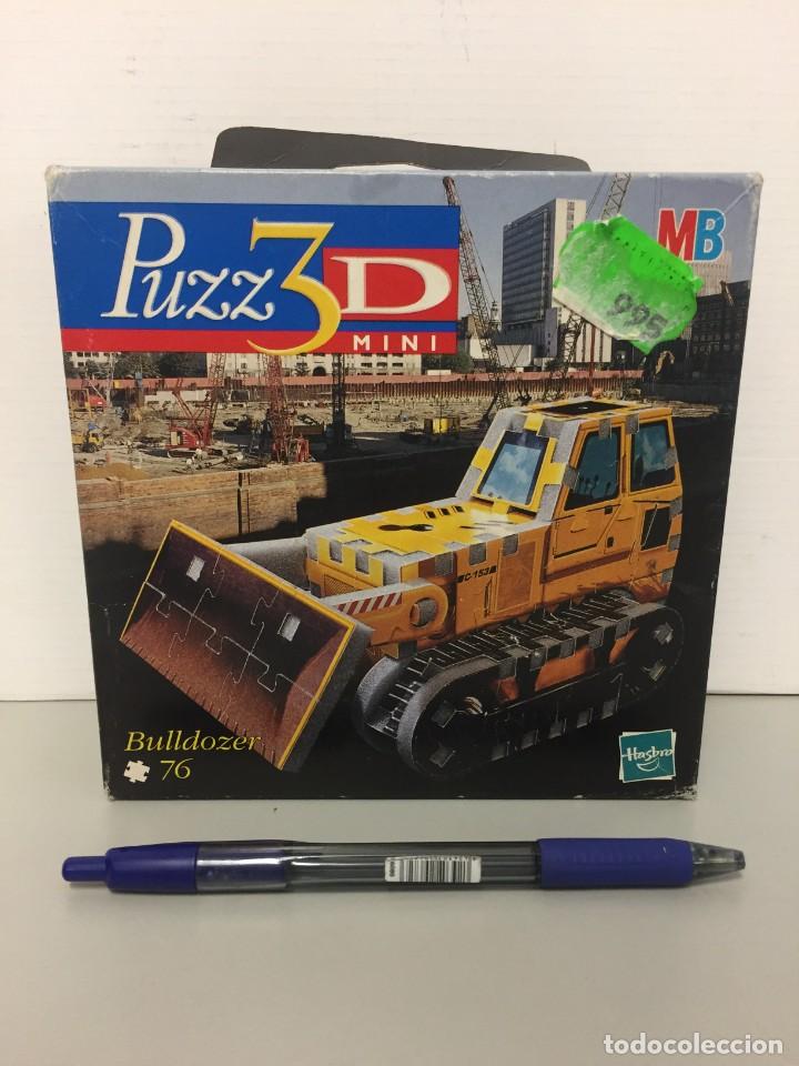 Puzzles: PUZZ 3D MINI BULDOCER 76 PIEZAS - MB HASBRO - A&Ntilde;O 2000 - PUZZ3D - Foto 1