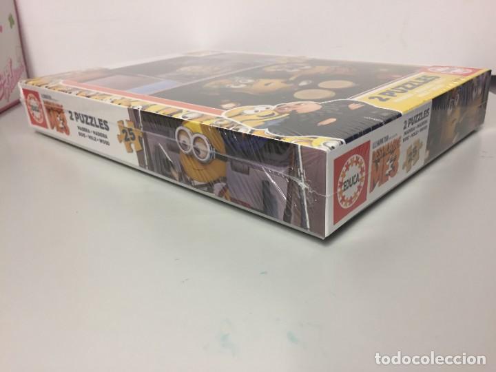 Puzzles: PUZZLE LOS MINIONS 2x25 PIEZAS DE MADERA - EDUCA - Foto 3