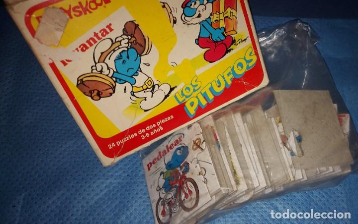 Puzzles: PUZZLE DE 24 PIEZAS DE LOS PITUFOS PLAYSKOOL-A&Ntilde;OS 80- PEYO - Foto 2