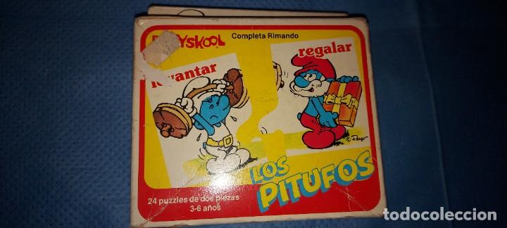 Puzzles: PUZZLE DE 24 PIEZAS DE LOS PITUFOS PLAYSKOOL-A&Ntilde;OS 80- PEYO - Foto 1