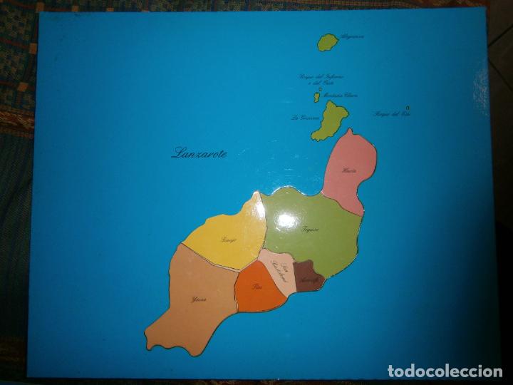 Puzzles: ANTIGUO PUZZLE MUNICIPIOS DE LANZAROTE - Foto 2