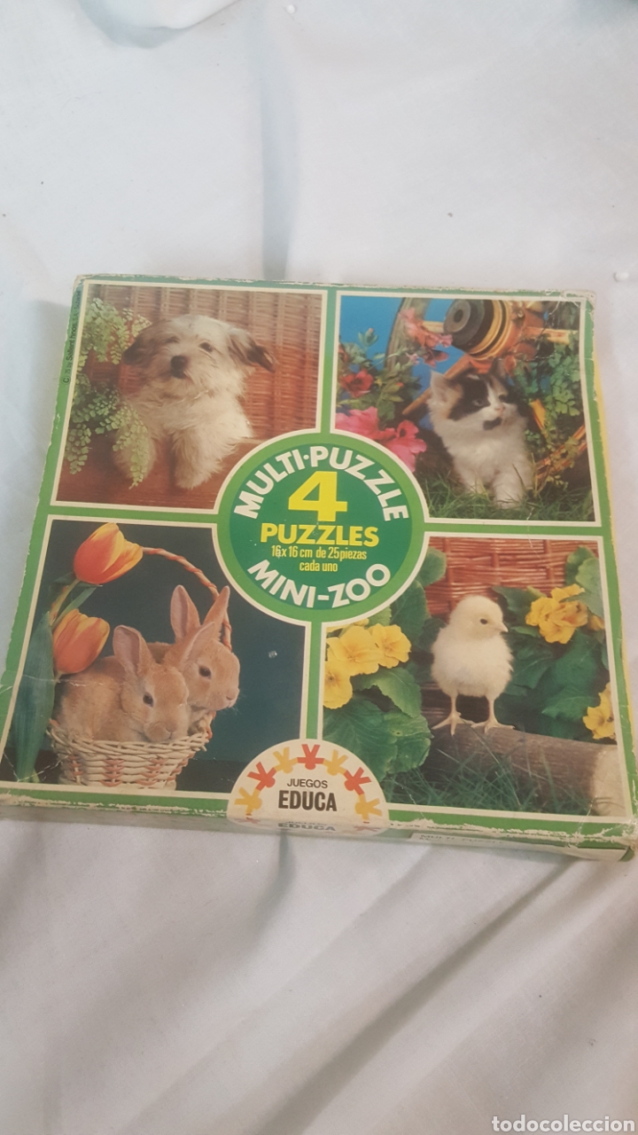 Puzzles: MULTI-PUZZLE MINI ZOO 4 PUZZLES - Foto 3