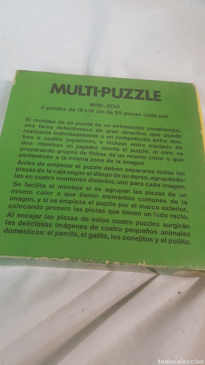 Puzzles: MULTI-PUZZLE MINI ZOO 4 PUZZLES - Foto 4