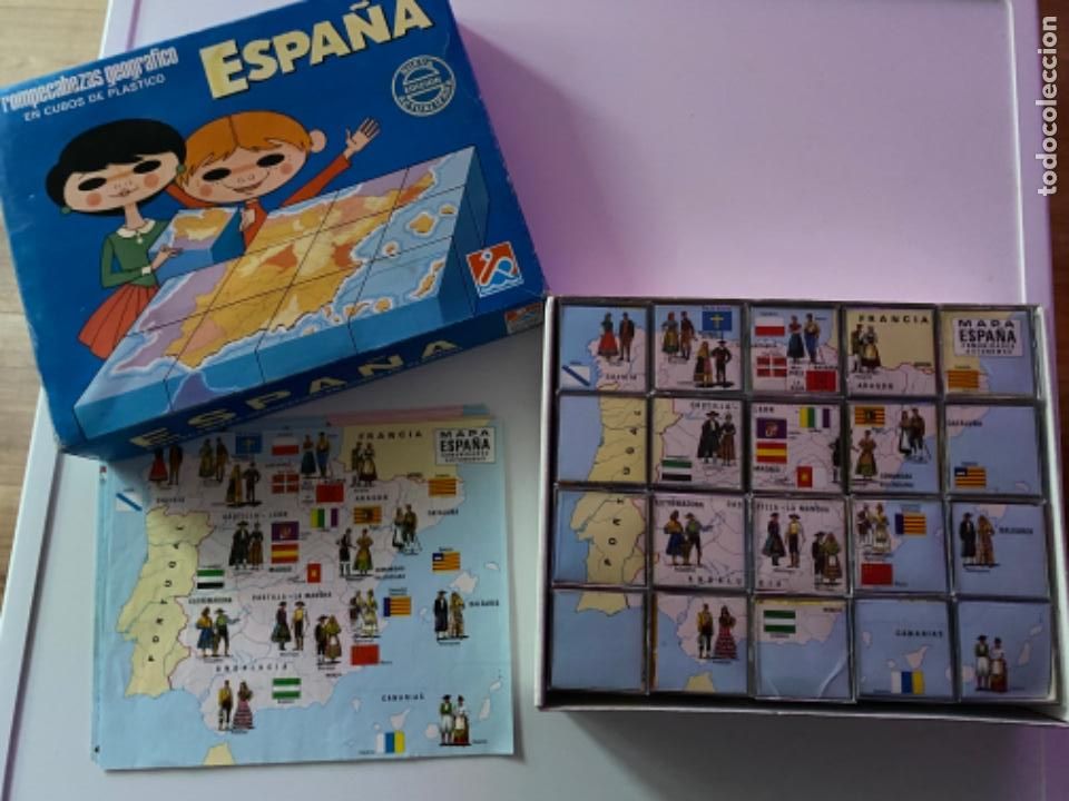 Puzzles: Rompecabezas geogr&aacute;fico de cubos Dalmau - Foto 1