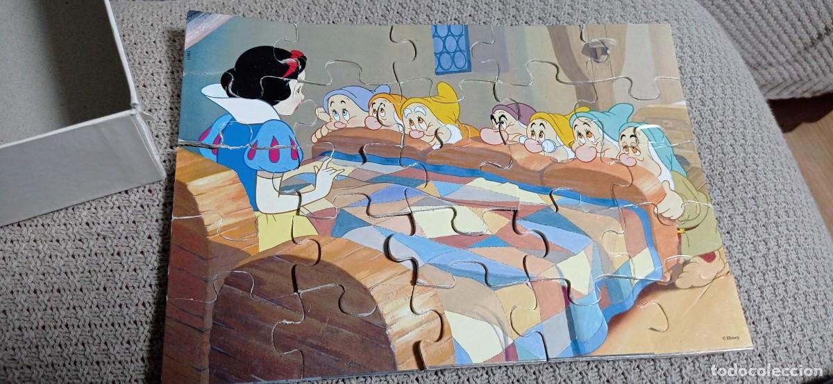 Puzzles: CAJA CON 2 PUZZLES DE MADERA DE BLANCANIEVES - Foto 2