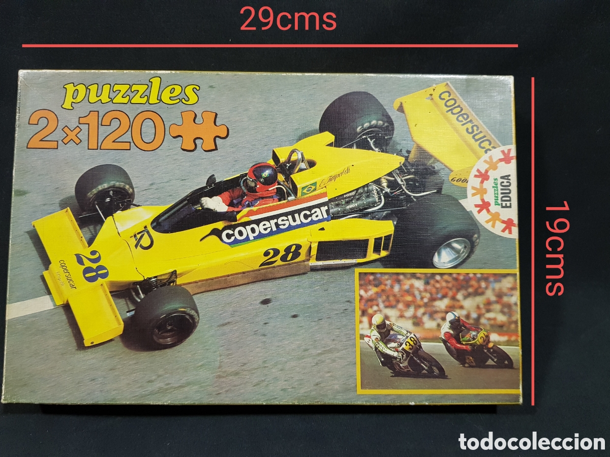 Puzzles: CAJA VAC&Iacute;A Puzzles Educa 2x120 piezas. Ref. 7220 Formula 1 Uno - Foto 2