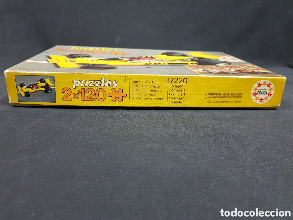 Puzzles: CAJA VAC&Iacute;A Puzzles Educa 2x120 piezas. Ref. 7220 Formula 1 Uno - Foto 3