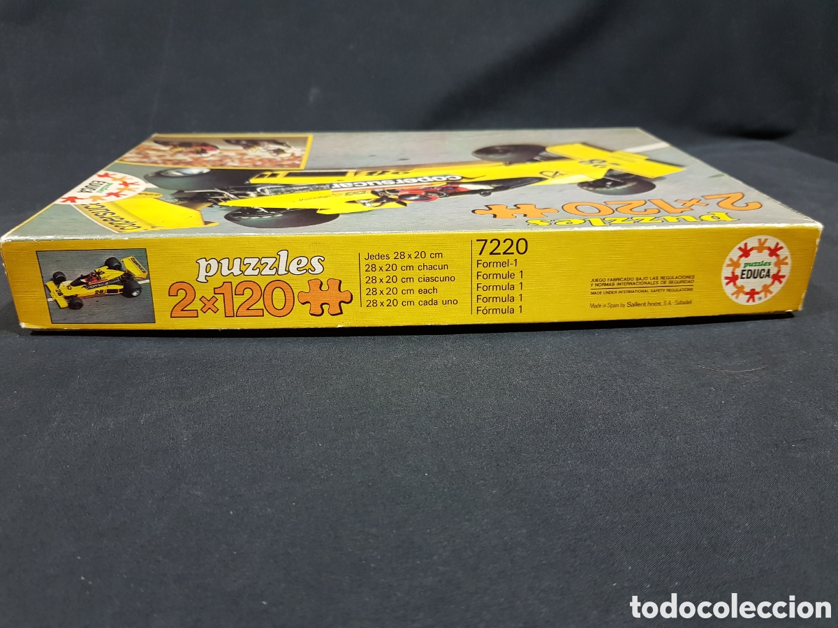 Puzzles: CAJA VAC&Iacute;A Puzzles Educa 2x120 piezas. Ref. 7220 Formula 1 Uno - Foto 7