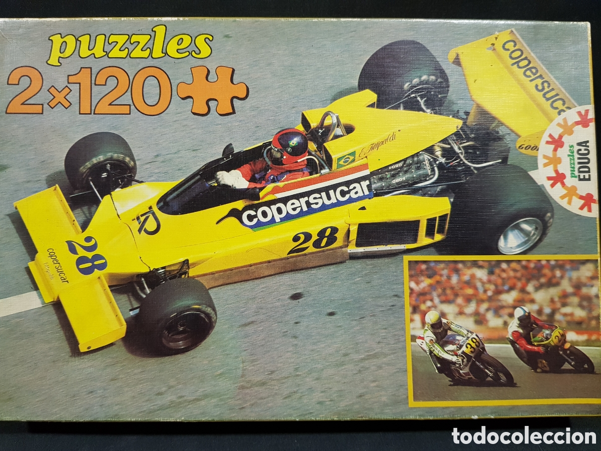 Puzzles: CAJA VAC&Iacute;A Puzzles Educa 2x120 piezas. Ref. 7220 Formula 1 Uno - Foto 1