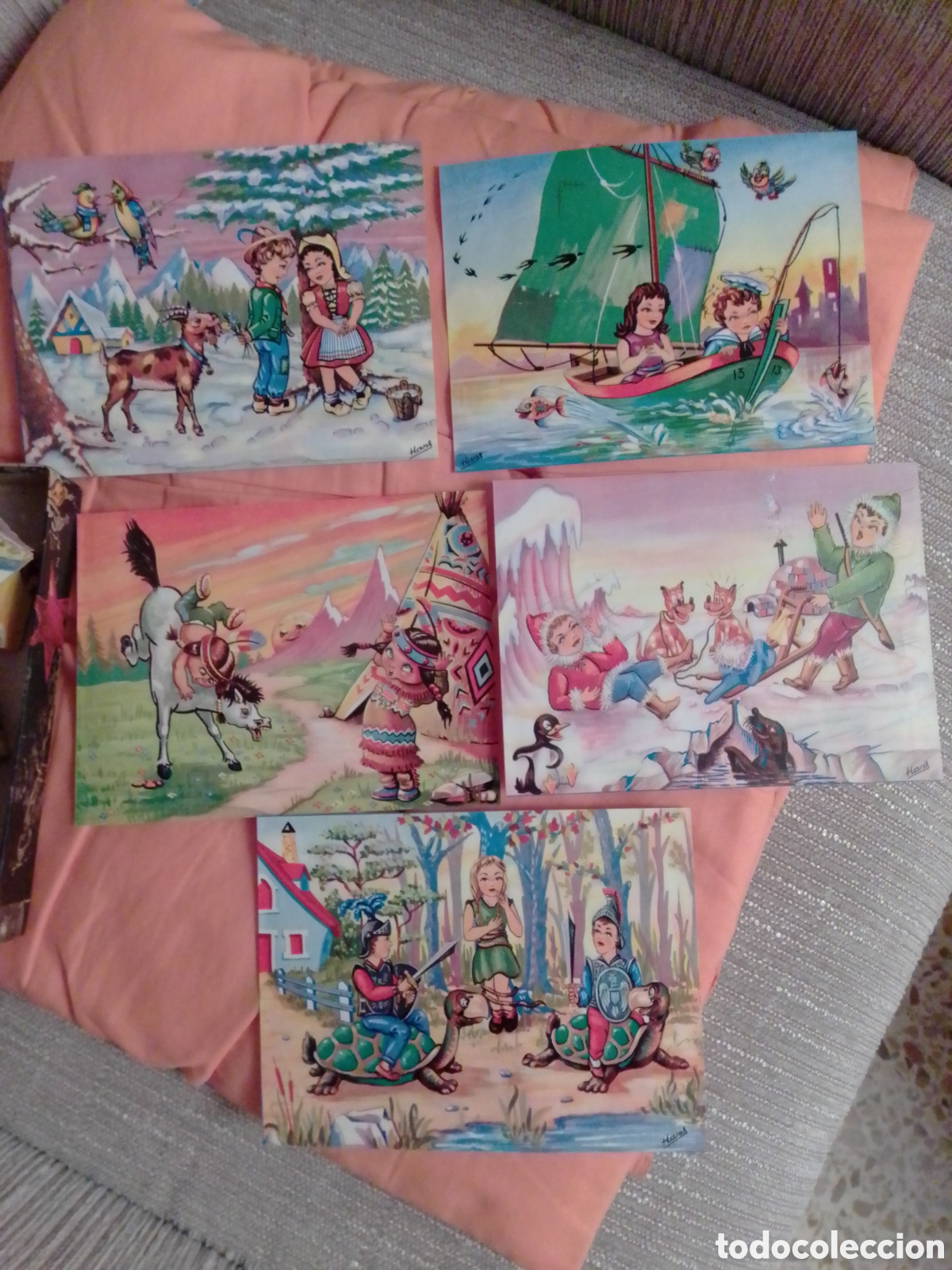 Puzzles: Antiguo rompecabezas de cubos. &iexcl;&Uacute;NICO EN TODOCOLECCI&Oacute;N! - Foto 2