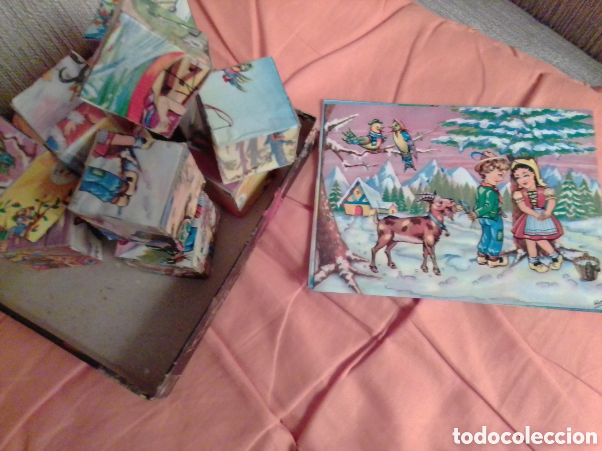 Puzzles: Antiguo rompecabezas de cubos. &iexcl;&Uacute;NICO EN TODOCOLECCI&Oacute;N! - Foto 4