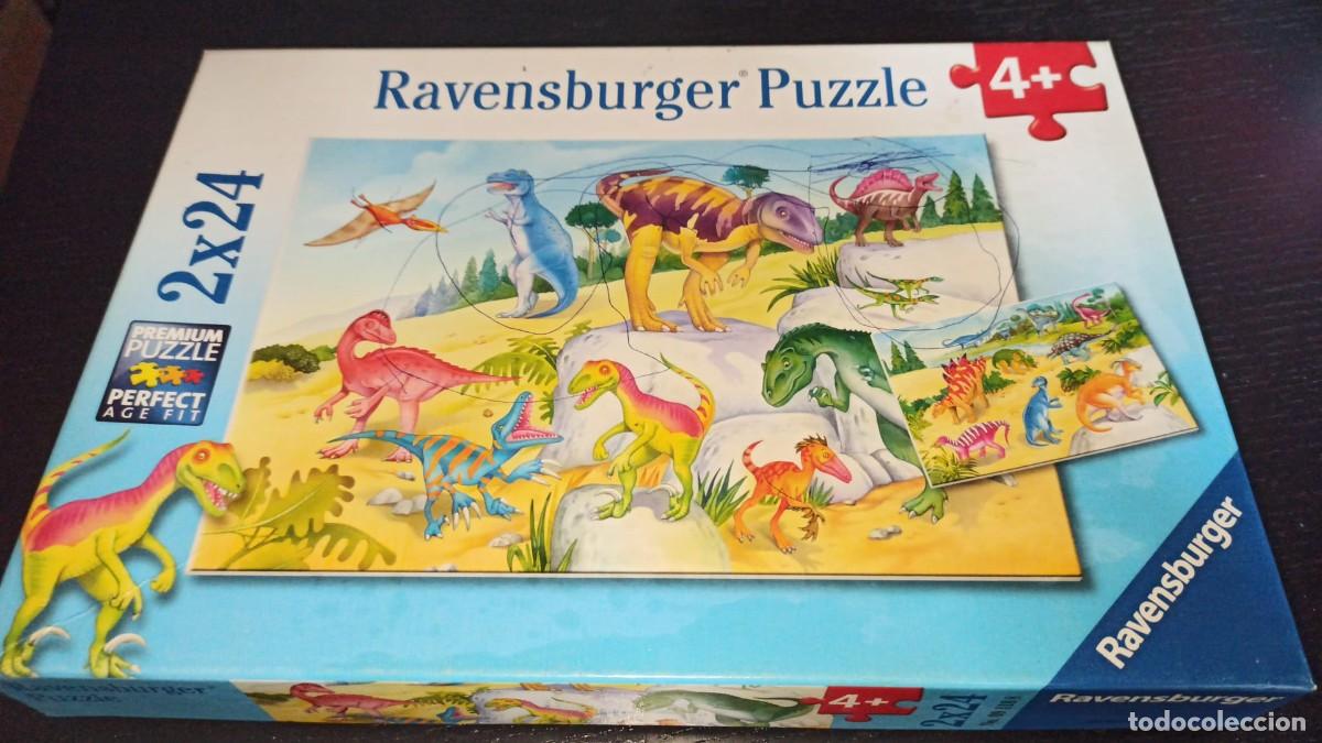 Puzzles: Doble puzzle 24 piezas dinosaurios - Foto 2