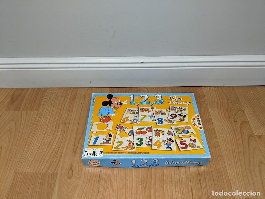 Puzzles: ANTIGUO PUZZLE EDUCA &laquo;1,2,3&raquo; CART&Oacute;N MAXI DUR - Foto 1