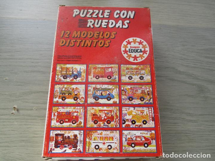 Puzzles: PUZZLE CON RUEDAS- GRUA.- JUEGOS EDUCA- SIN USAR - Foto 3