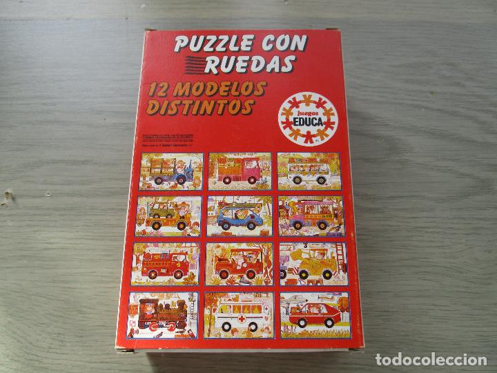 Puzzles: PUZZLE CON RUEDAS- AUTOCAR.- JUEGOS EDUCA- SIN USAR - Foto 3