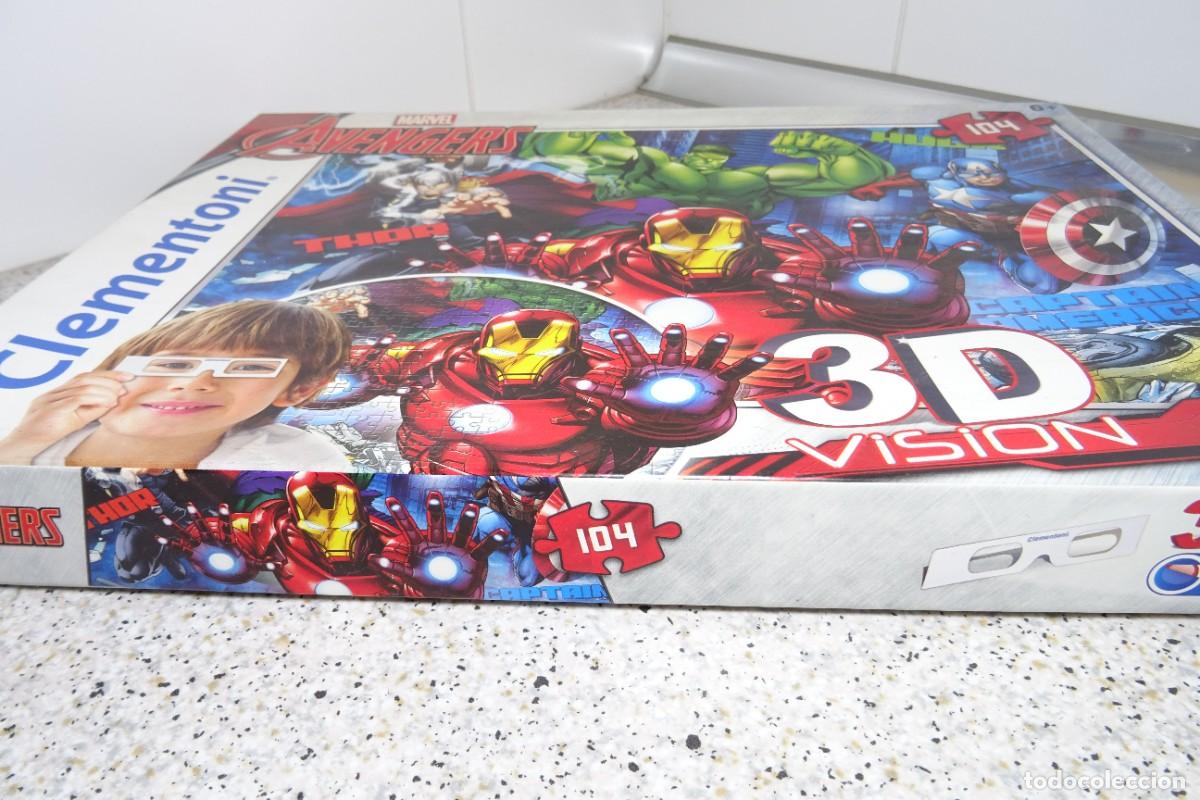 Puzzles: Puzzle Avengers Marvel vision 3d Clementoni de 104 piezas - Foto 4