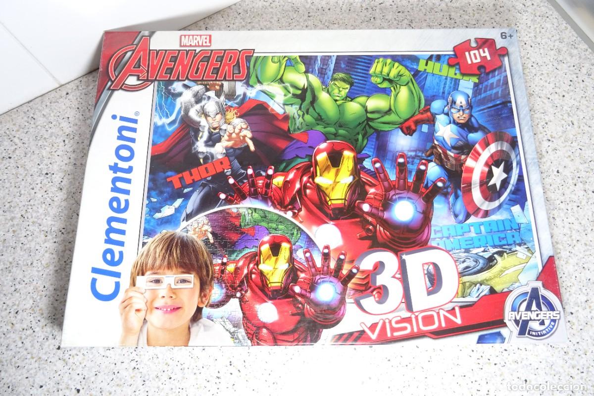 Puzzles: Puzzle Avengers Marvel vision 3d Clementoni de 104 piezas - Foto 5