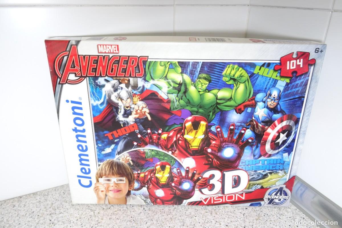 Puzzles: Puzzle Avengers Marvel vision 3d Clementoni de 104 piezas - Foto 6