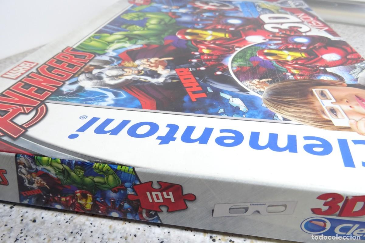 Puzzles: Puzzle Avengers Marvel vision 3d Clementoni de 104 piezas - Foto 7