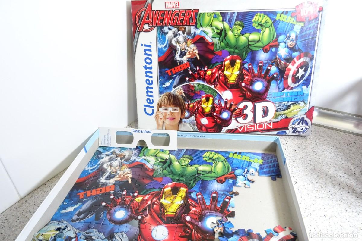 Puzzle de superhéroes 104 piezas Marvel The Avengers Clementoni