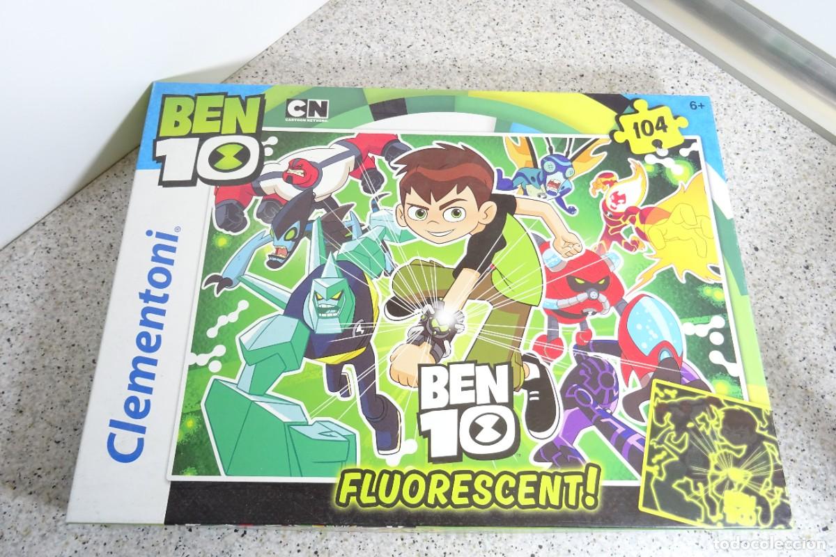 Puzzles: PUZZLE BEN 10 FLUORESCENTE CLEMENTONI 104 PIEZAS - Foto 1