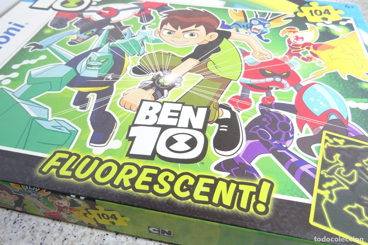 Puzzles: PUZZLE BEN 10 FLUORESCENTE CLEMENTONI 104 PIEZAS - Foto 3