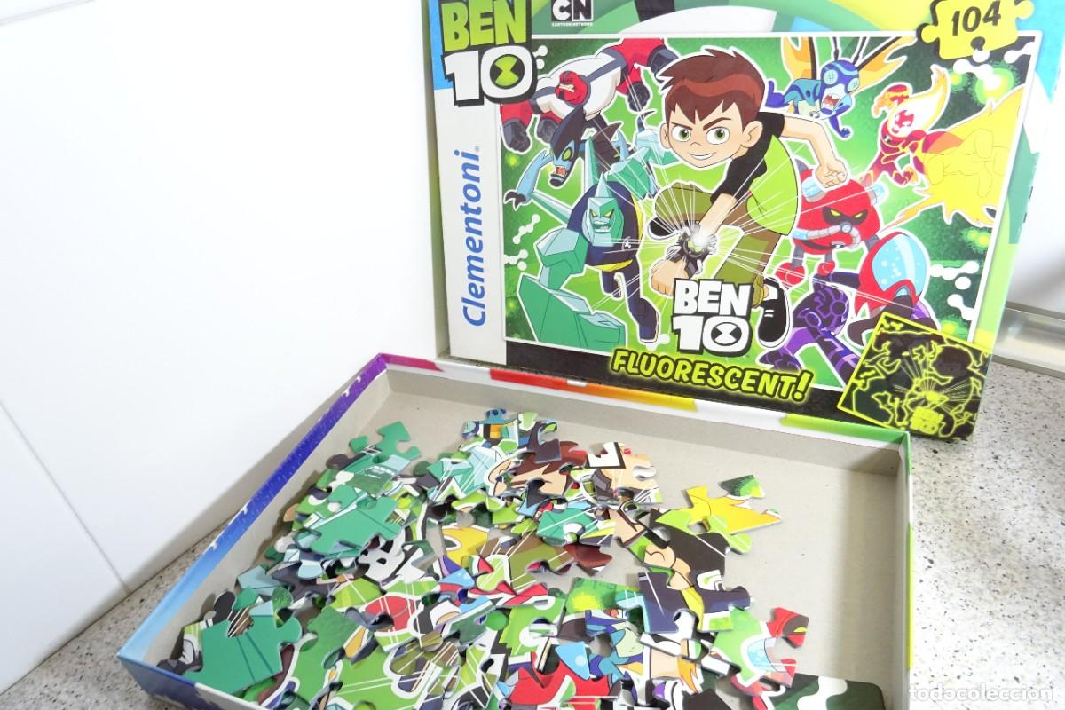Puzzles: PUZZLE BEN 10 FLUORESCENTE CLEMENTONI 104 PIEZAS - Foto 5