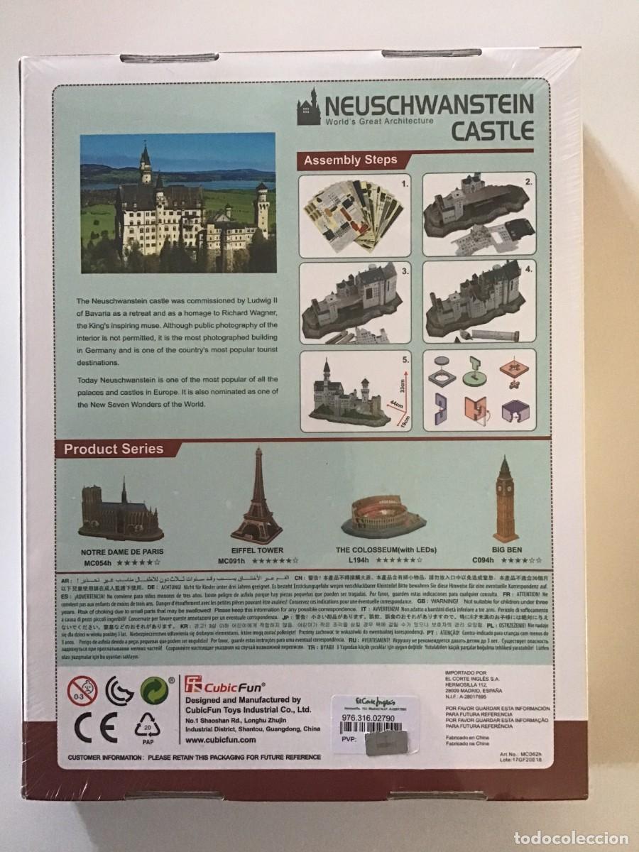 Puzzles: PUZZLE 3D CASTILLO NEUSCHWANSTEIN - Foto 2