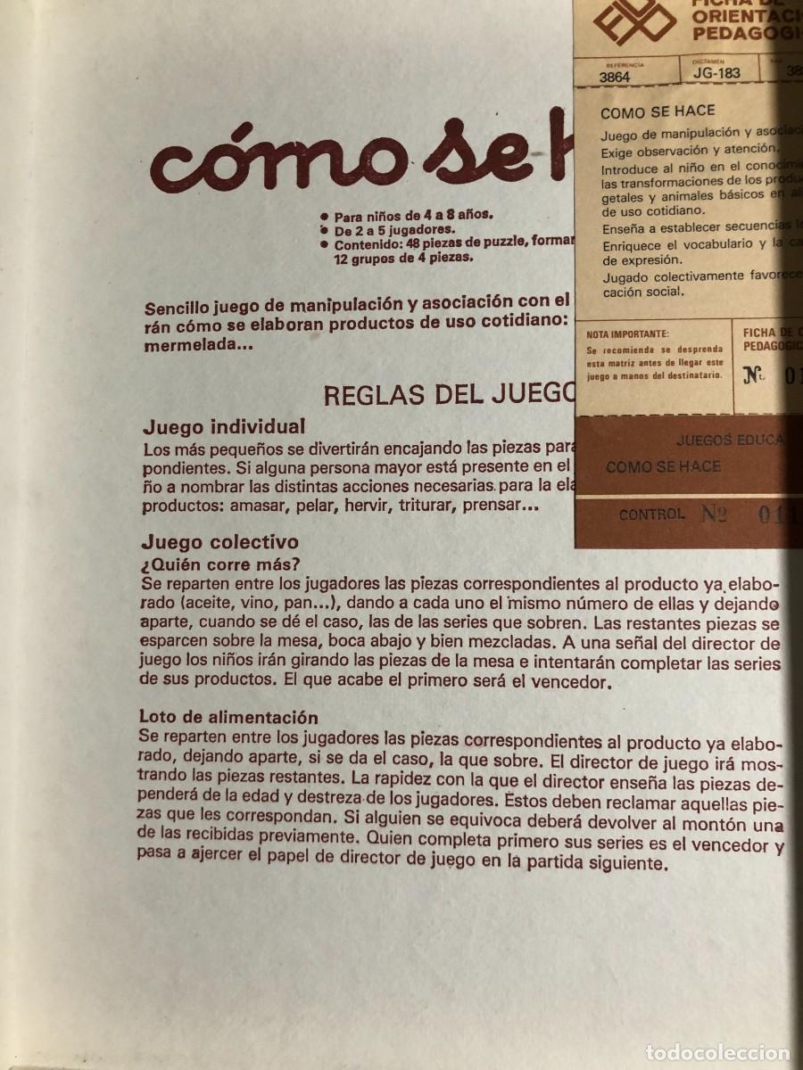 Puzzles: Juego antiguo Como se hace? Puzzle educa 1983 - Foto 10