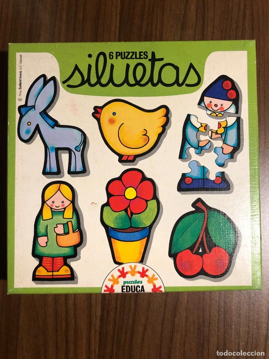 Puzzles: 6 puzzles siluetas educa 79 antiguo - Foto 2