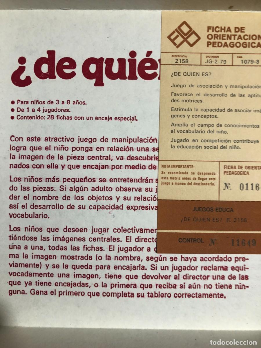 Puzzles: Puzzle antiguo madera de quien es? 1979 educa - Foto 6