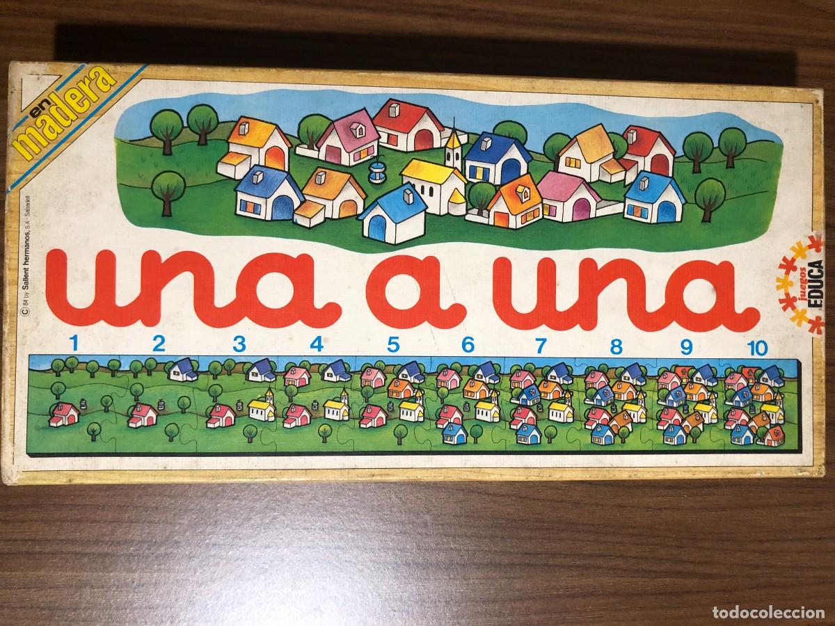 Puzzles: Puzzle de madera Una a una Educa a&ntilde;os 84 sin usar - Foto 1